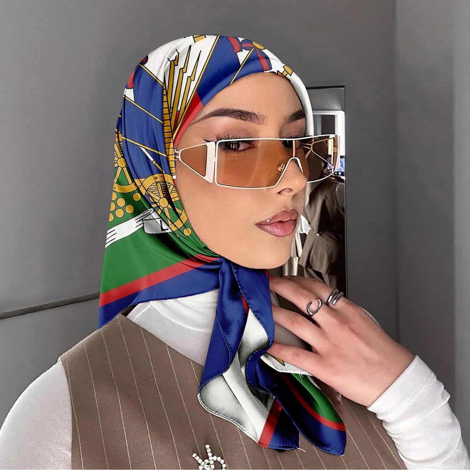 1PC Haiti Flag Scarf For Women - đánh giá và giá Travel Accessories Gifts For Her