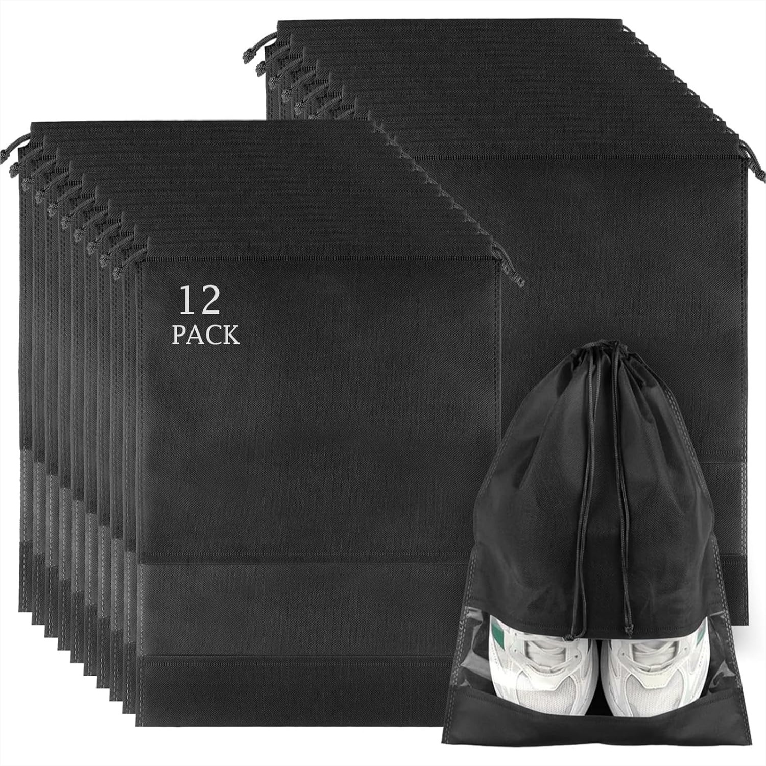 12 Pack Large Shoe Bags with C - đánh giá và giá Shoe Bag Travel