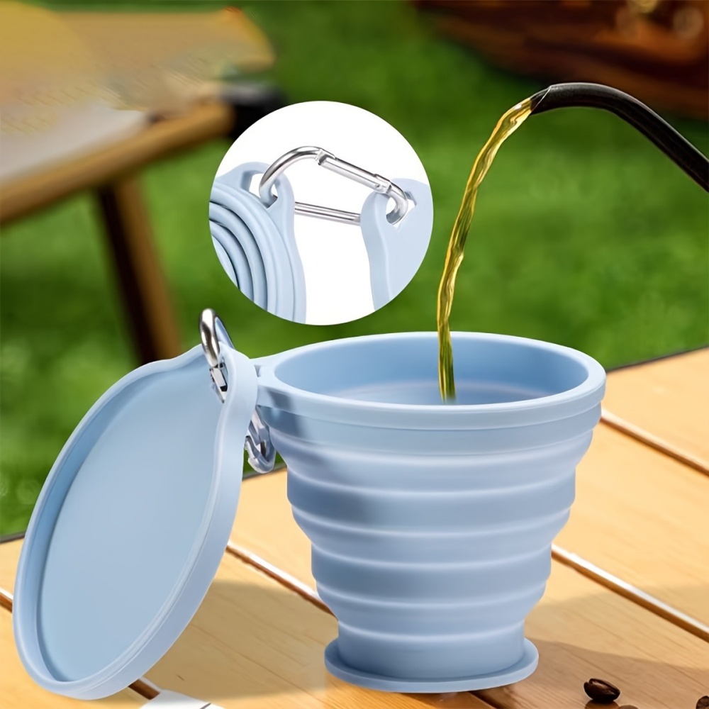 Portable Silicone Folding Cup  - đánh giá và giá Water Bottle Collapsible