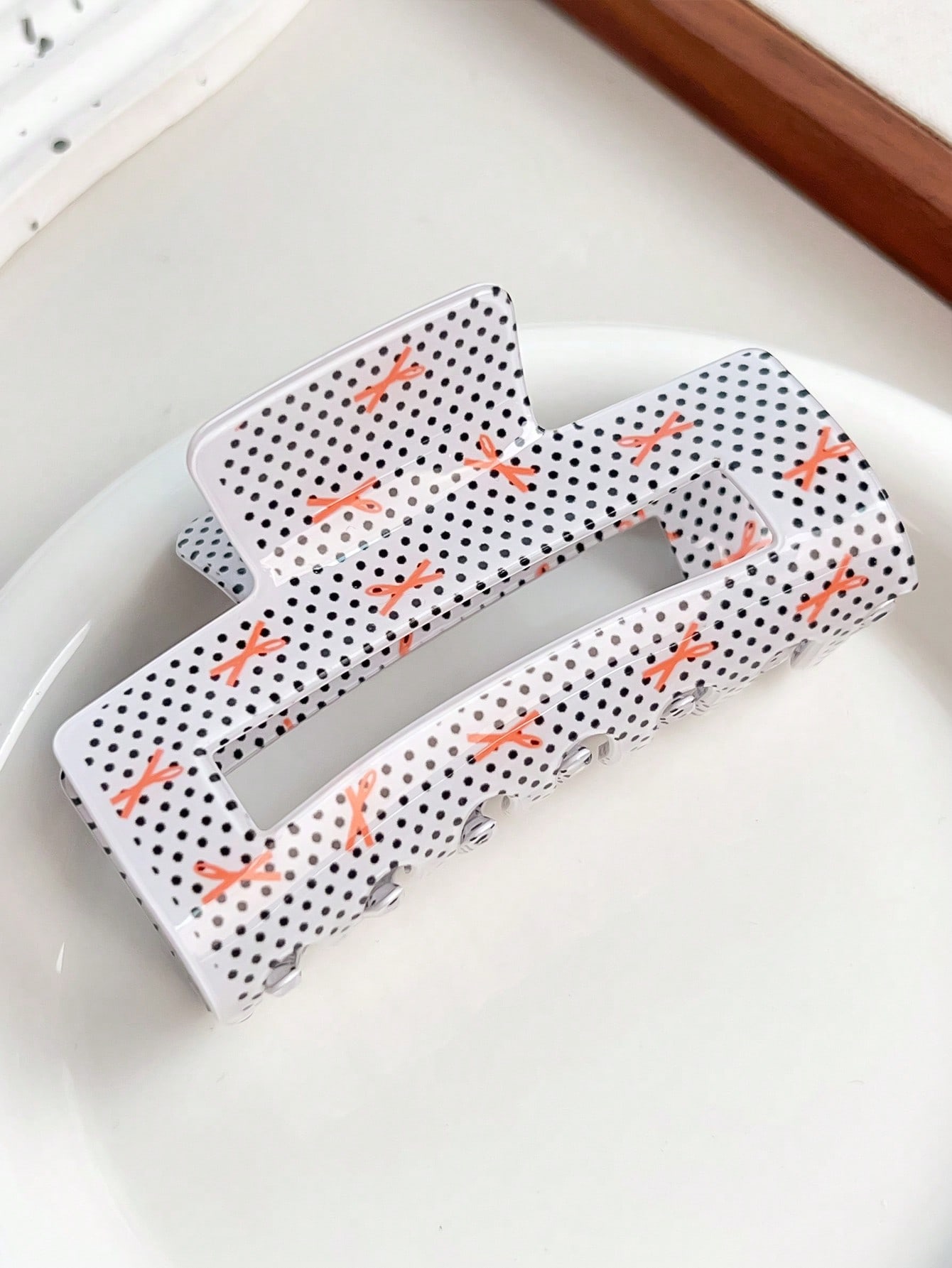 Light Blue Polka Dot Hair Clip - đánh giá và giá Travel Accessories Gifts For Her