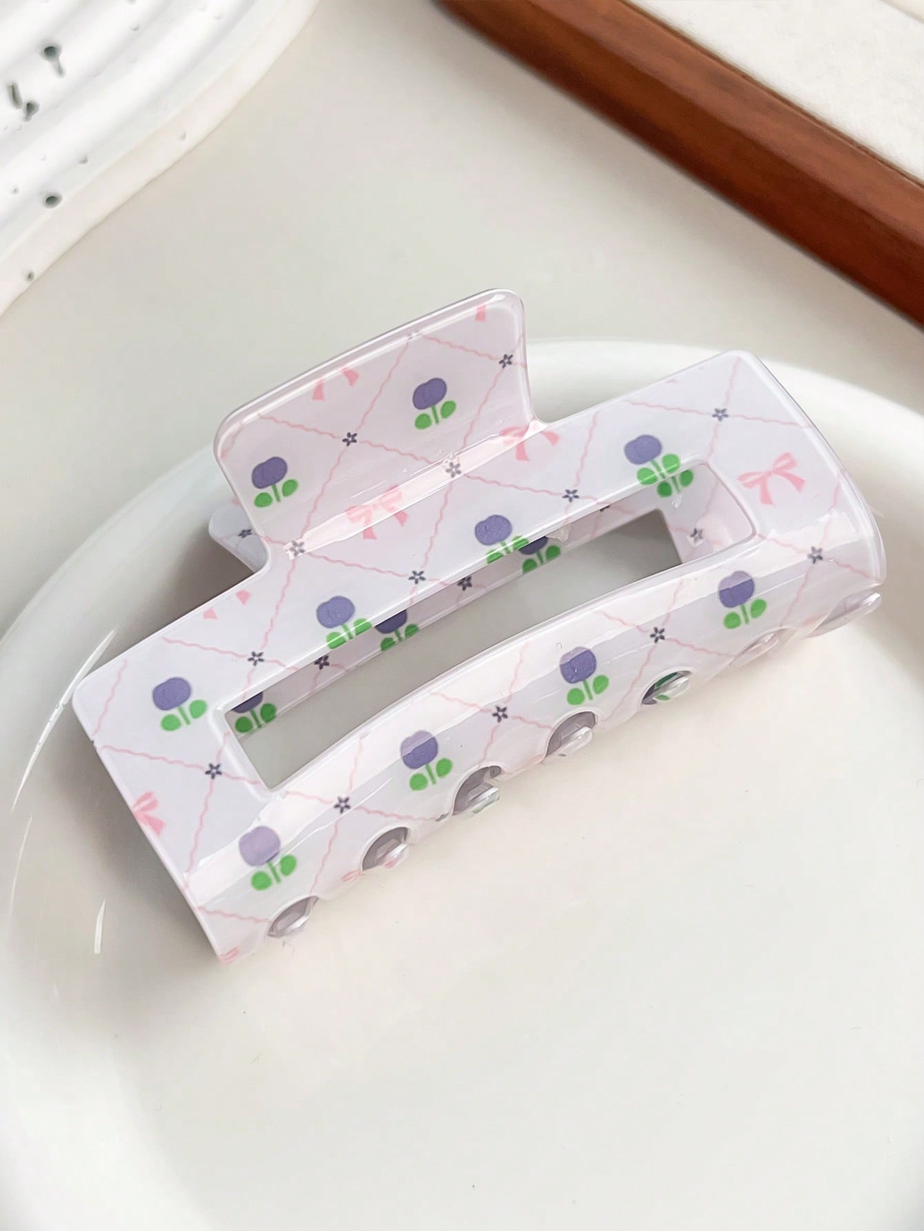 Light Blue Polka Dot Hair Clip - đánh giá và giá Travel Accessories Gifts For Her