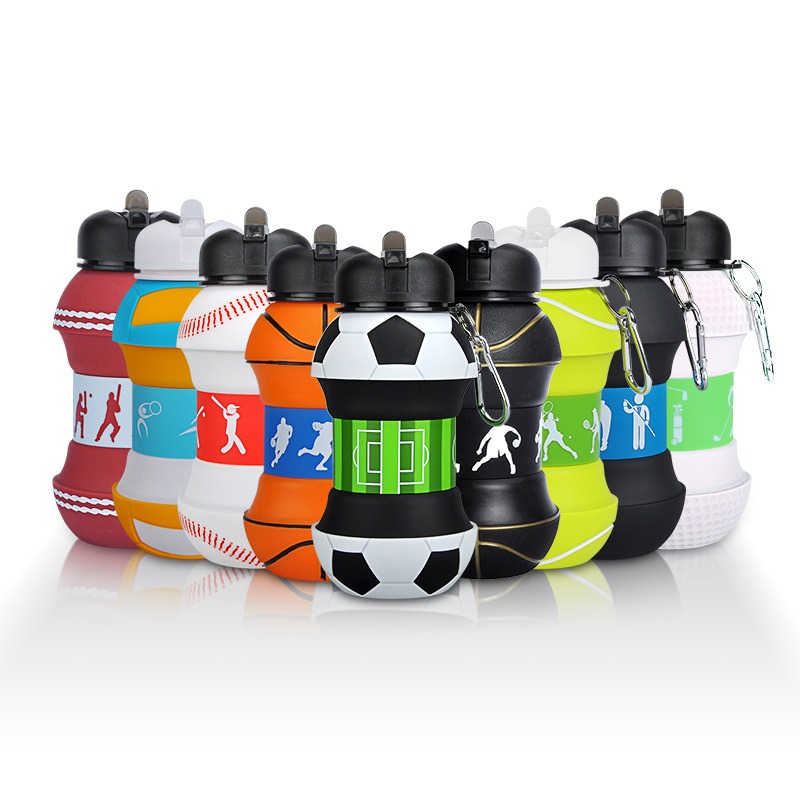 Football Silicone Collapsible  - đánh giá và giá Water Bottle Collapsible