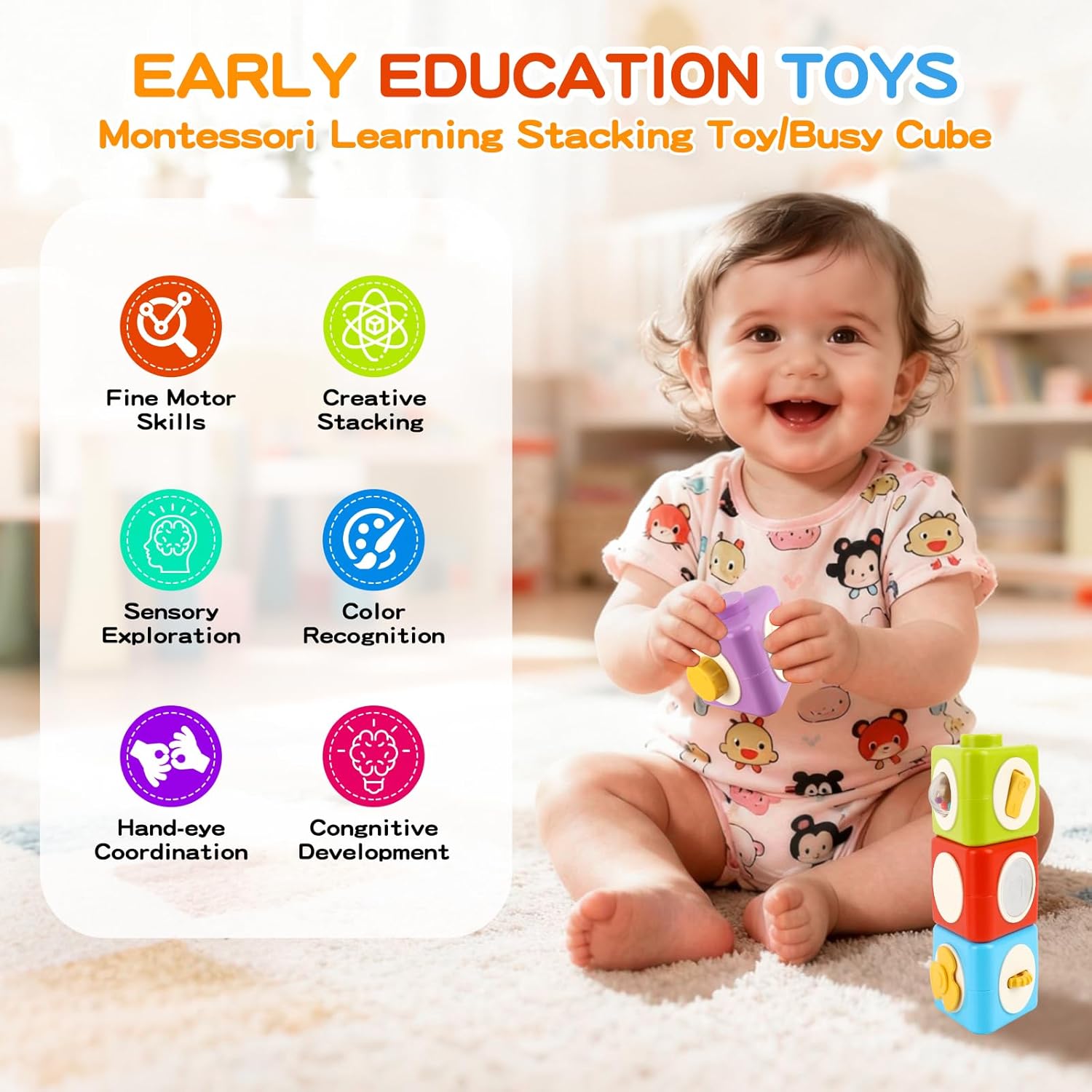 Montessori Activity Cube Busy  - đánh giá và giá Travel Accessories Toddler