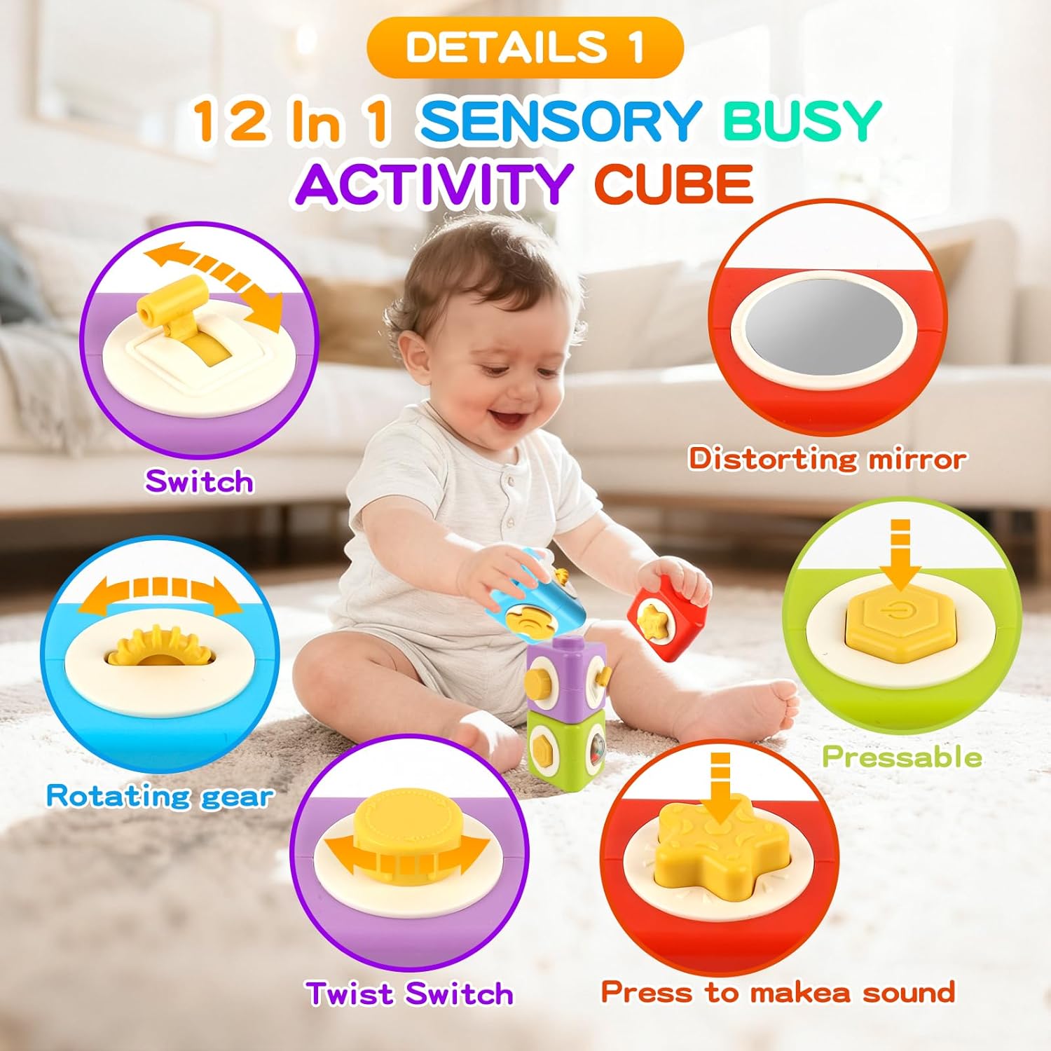 Montessori Activity Cube Busy  - đánh giá và giá Travel Accessories Toddler