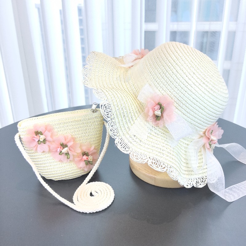Girls 2pcs Straw Hat Solid Col - đánh giá và giá Travel Accessories For 10 Year Old Girl